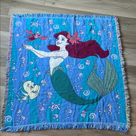 Beacon Other - ‼️ Price Drop ‼️Vintage Beacon Disney The Little Mermaid Woven Blanket Tapestry